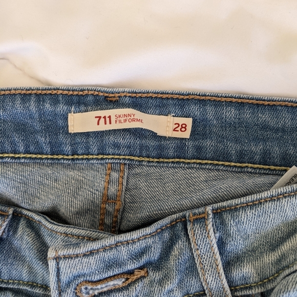 Levi 711 skinny denim size 28 - Picture 4 of 4